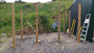 hay shed posts
