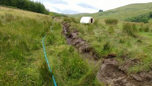 burying the outflow pipe