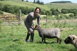 Nicole and sheep
