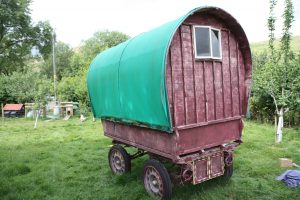 gypsy caravan - back and sides sanded