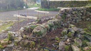 stone dyke repairs before