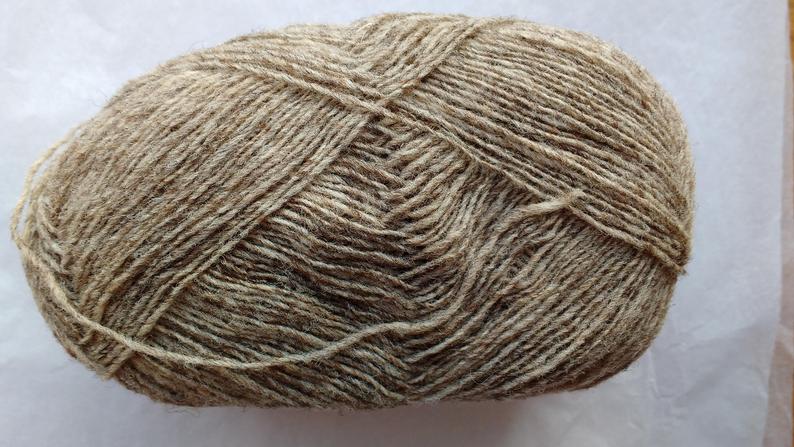 Homegrown Coloured Ryeland Wool - natural, undyed yarn - 1Ply / lace weight 50g - Image 2