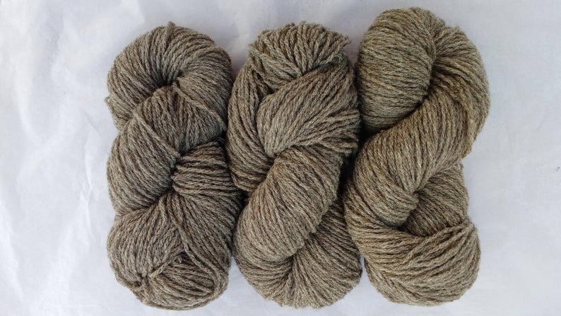 Homegrown Coloured Ryeland Wool - natural, undyed yarn - DK 100g - Image 2