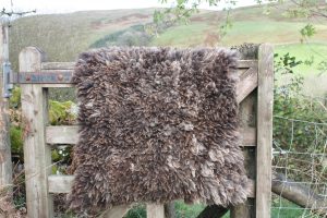 handmade felted fleece rug
