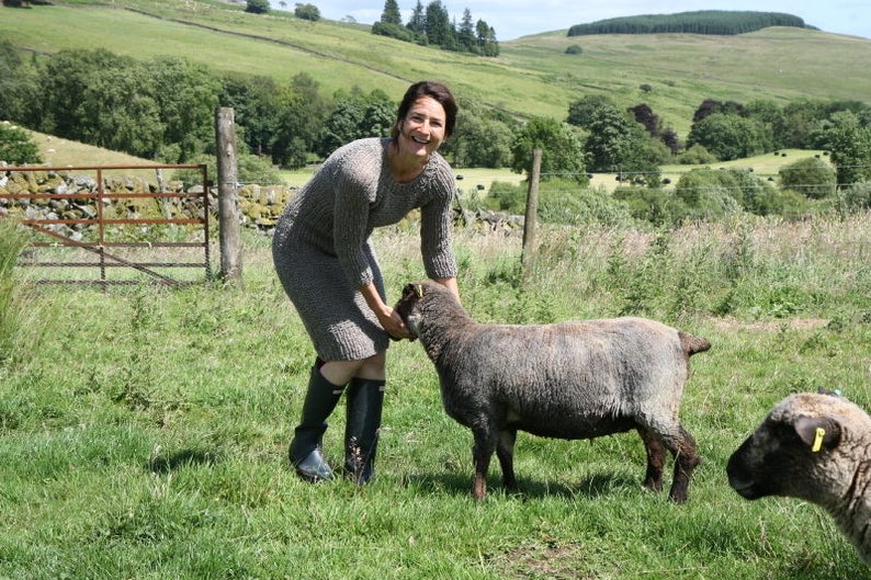 Homegrown Coloured Ryeland Wool - natural, undyed yarn - DK 100g - Image 4