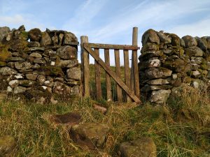 gate gap in stone dyke