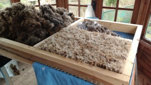 making felted fleece rugs