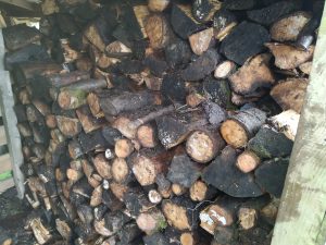 log pile stored