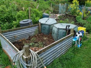 compost bin emptied
