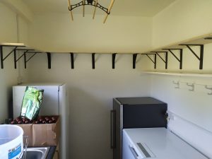 pantry shelves 1st row