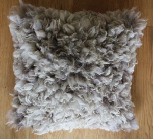 felted fleece cushion