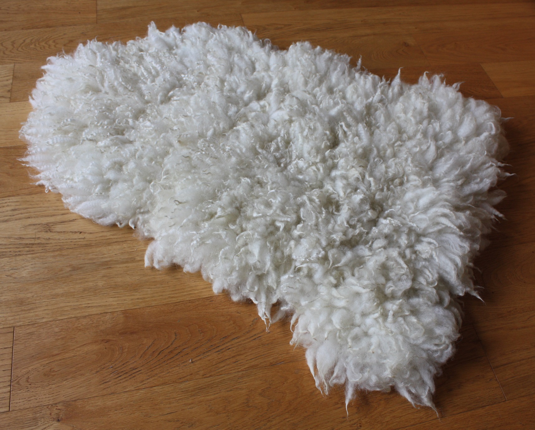 felted fleece rug - front side Cheviot