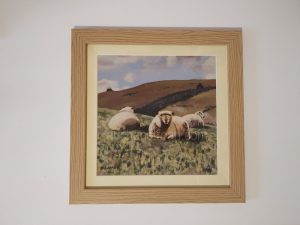 Sheep Paintings - Yogi & friends framed
