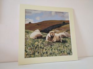 Sheep Paintings - Yogi & friends mounted