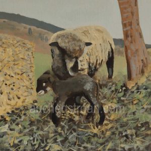 sheep painting - Witchy and Yogi