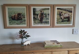 trio of sheep pictures - farmhouse decor living room
