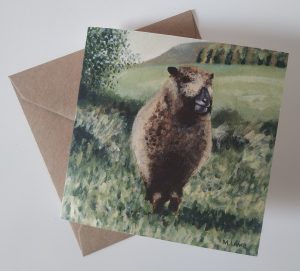 sheep card - Ynca - with envelope