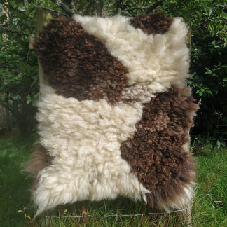 finished rug in orchard