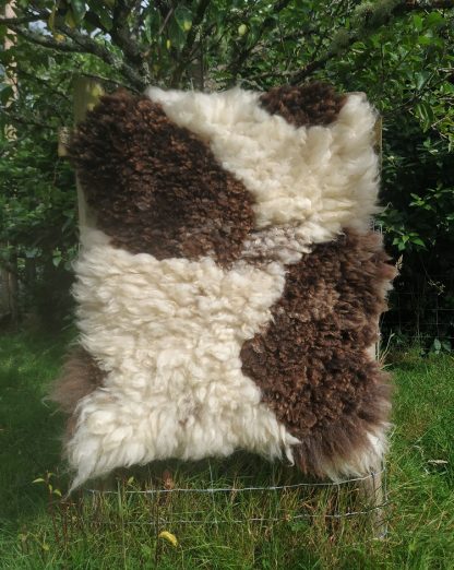 finished rug in orchard